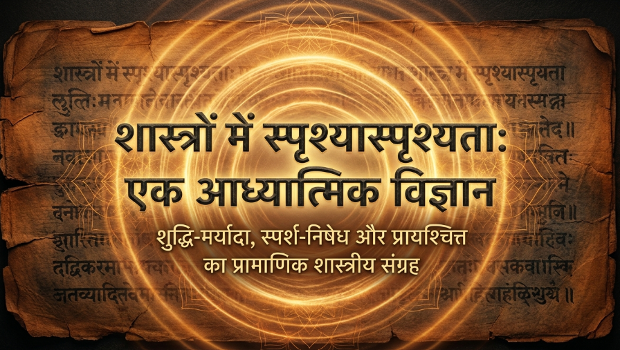 शास्त्रों में स्पृश्यास्पृश्यता विचार: शुद्धि-मर्यादा, स्पर्श-निषेध और प्रायश्चित्त का संपूर्ण शास्त्रीय प्रमाण संग्रह