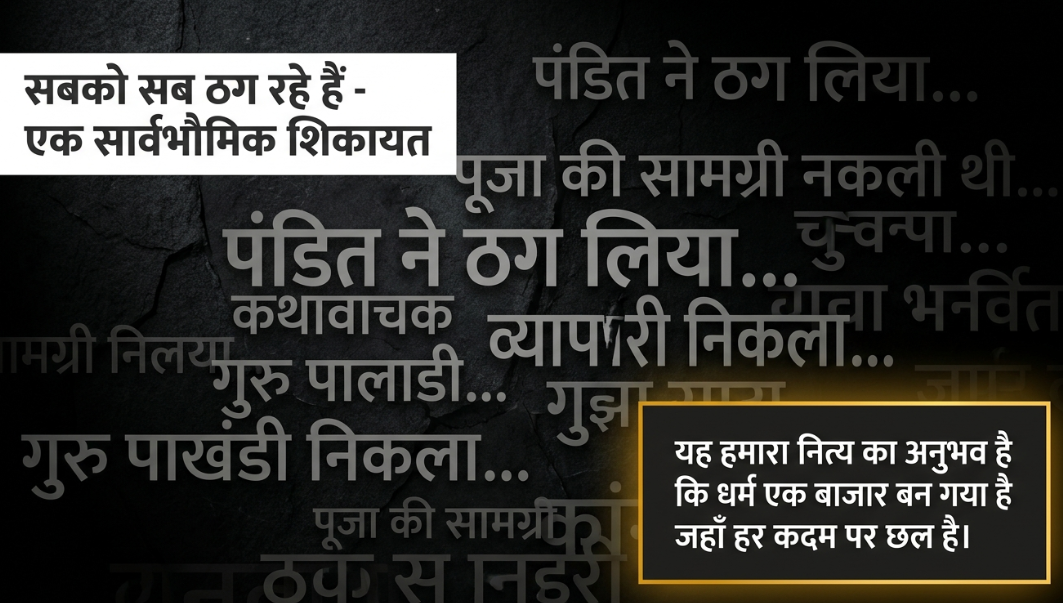 धर्म के नाम पर हम ठगी का शिकार क्यों बन जाते हैं ?