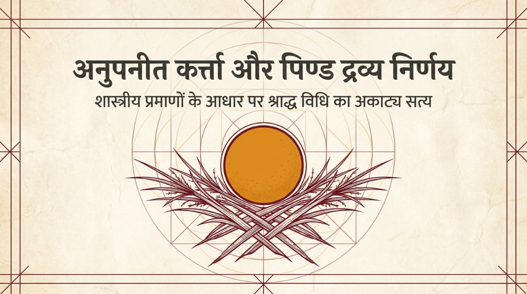 अनुपनीत कर्त्ता और पिण्ड द्रव्य का विचार