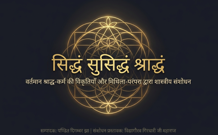 संशोधित मिथिलादेशीय अपात्रक श्राद्ध पद्धति - "सिद्धं सुसिद्धं श्राद्धं"
