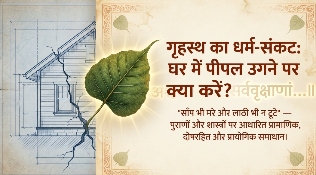 घर में यदि पीपल का वृक्ष उग जाये तो क्या करें ?