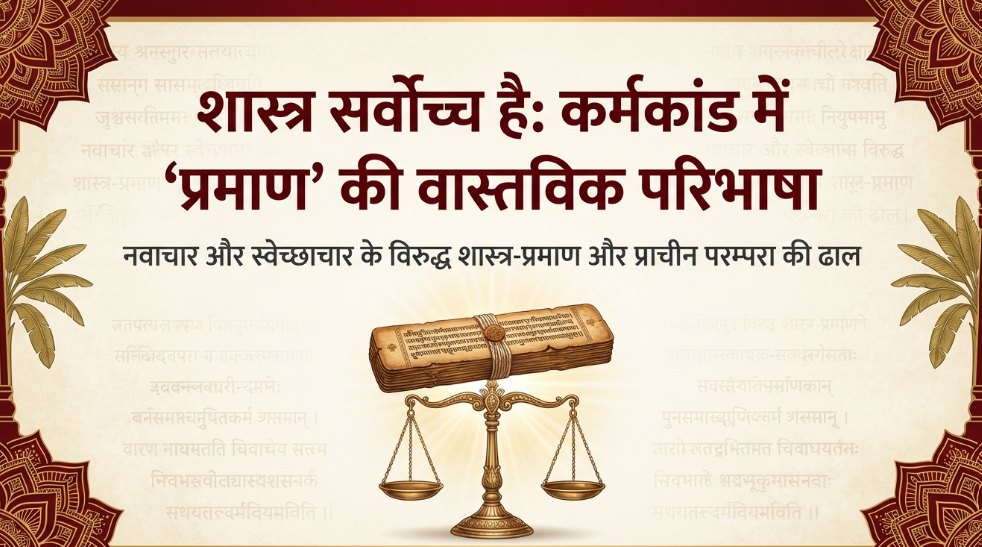 प्रमाण संग्रहण : कर्मकांडी के लिये अनिवार्य अन्यथा अयोग्य